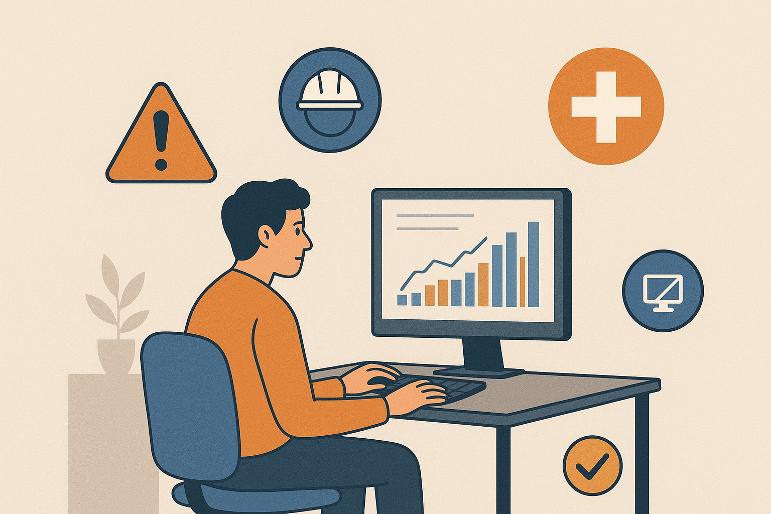 PREVENCIÓN DE RIESGOS LABORALES EN OFICINAS Y EN TRABAJOS CON PANTALLAS DE VISUALIZACIÓN DE DATOS 2025.00.S.044.01